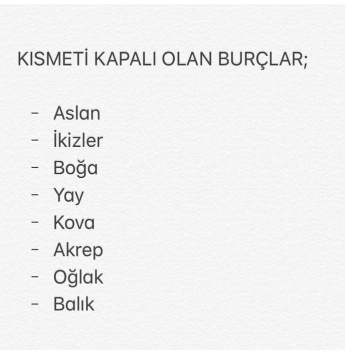 Kısmeti kapalı burçlar, sizin burcunuz nedir?