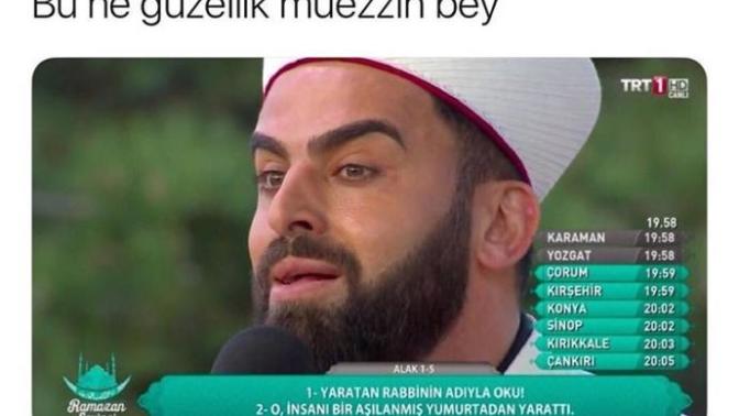 TRT kanalında ekrana çıkan müezzin sizce hangi kuaföre gidiyordur?