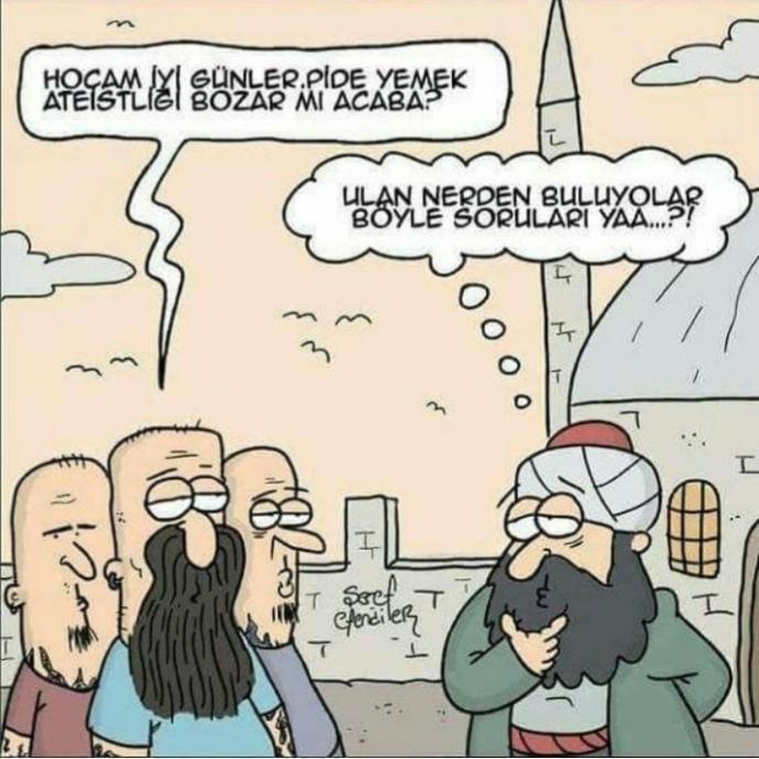 Pide yemek ateistliği bozar mı🙄?