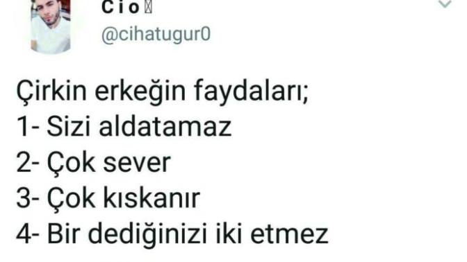 Kızlar neden çirkin erkeklere şans vermiyorsunuz?
