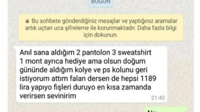 Ayrıldıktan sonra verdiği hediyeleri geri isteyen eski sevgilinize nasıl bir tepki verirsiniz?