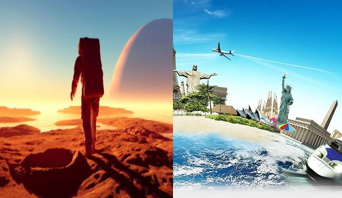 Mars'a 5-6 ay sürecek bir yolculuk mu yoksa tek başınıza çıkacağınız bir dünya turunu mu isterdiniz?