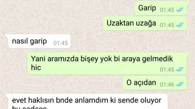  bir  akrabamızin oğlu bana bunları yazdı kafam karıştı ne diyor bu ya?