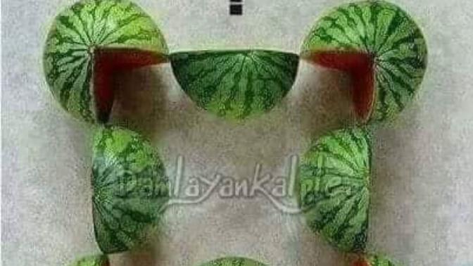 Matematiksel bir soru Burda kaç karpuz var?