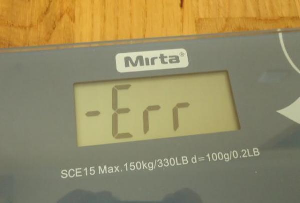 Tartı lo hatası veriyor. Tartıda lo ne demek?