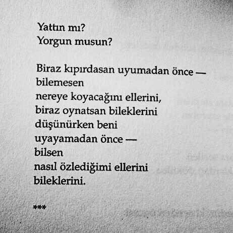 Geceye en sevdiğiniz şiirden, öyküden vs. bir alıntı bırakır mısın?
