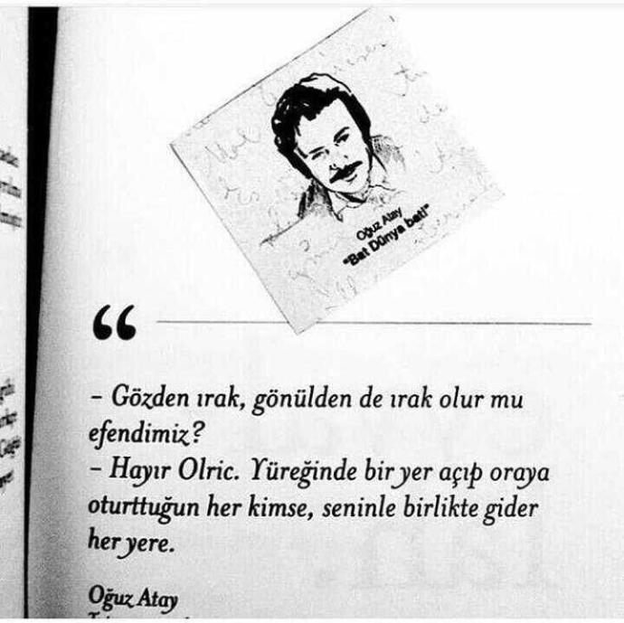 Geceye en sevdiğiniz şiirden, öyküden vs. bir alıntı bırakır mısın?