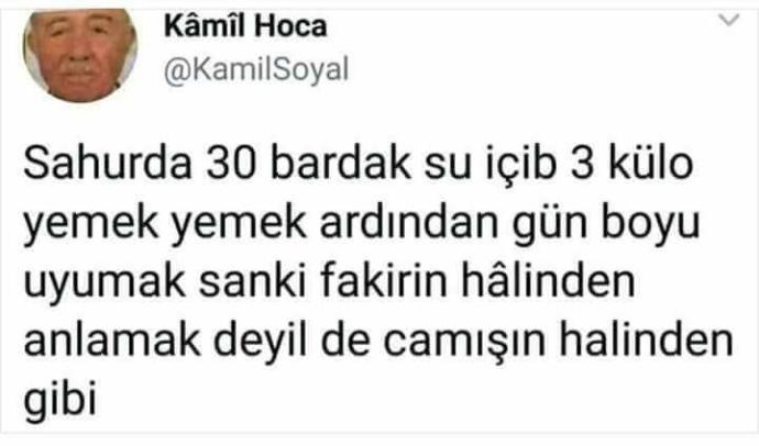 Orucu fakirlerin halinden anlamak için tutuyorsak, zenginlerin halinden anlamamız için ne yapmalıyız?