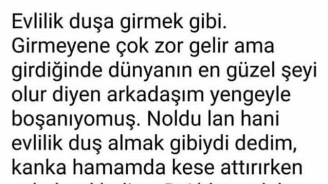 Evlilik neye benziyor, onu bir şeye benzetseniz bu ne olurdu?