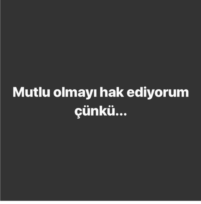 Mutlu olmayı hakediyorum. Çünkü... Boşluğu nasıl doldurursunuz?