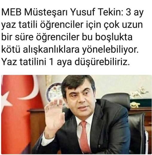MEB müsteşarı Yusuf Tekin 