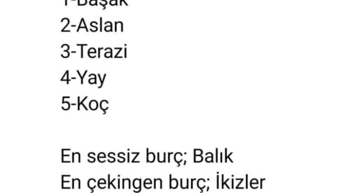 En konuşkan burçlar hangisi?