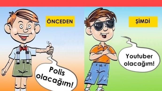 Çevrenizdeki çocuklara büyüyünce ne olacaksın diye sorulduğunda ne cevap veriyorlar?