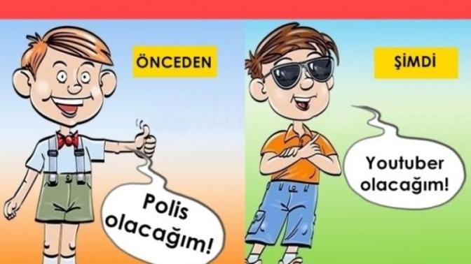Çevrenizdeki çocuklara büyüyünce ne olacaksın diye sorulduğunda ne cevap veriyorlar?