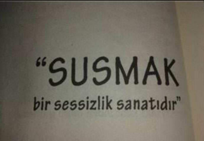 Bazen en güzel cevap susmak midir?