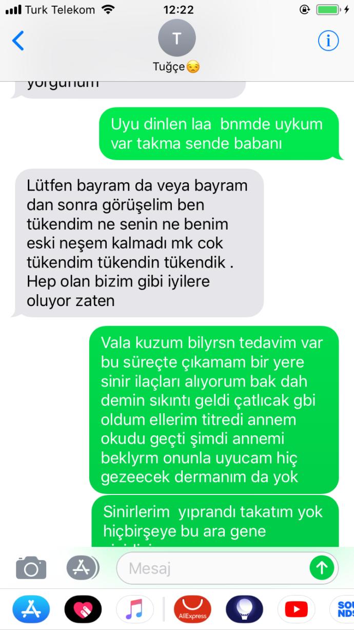 Benim  bir  arkadaşım var ama arkadaş hani öylesine arsız ve yüzsüz değil mi?