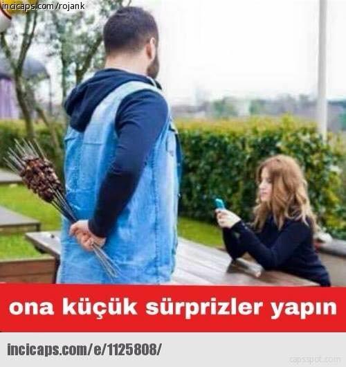 'Ona küçük sürprizler yapın' cümlesindeki küçük sürpriz size neyi ifade ediyor?