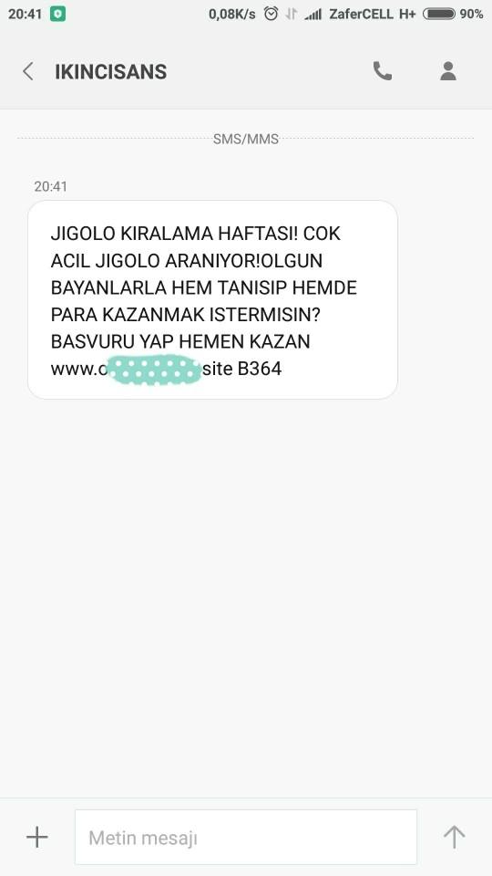 Görseldeki gibi mesajlar  bir  bana mı geliyor yoksa herkese de geliyor mu?