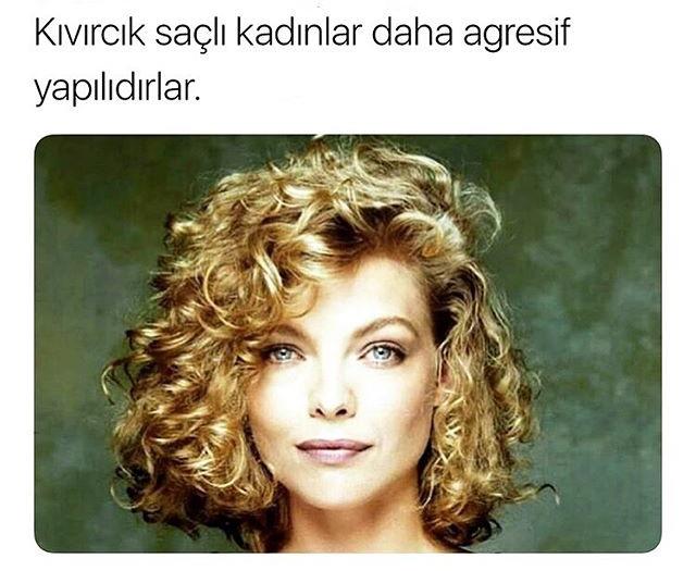 Araştırmaların kanıtladığı üzere sizce de kıvırcık saçlı kadınlar daha mı agresif?