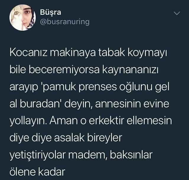 Erkek çocuklarınıza ev işi yapmayı öğretir misiniz? Eşine yardım etmesi için öğüt verir misiniz?