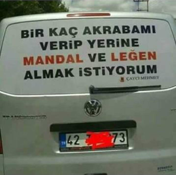 Bir kaç akrabamızı verip yerine mandal ve leğen almamız mümkün müdür😂?