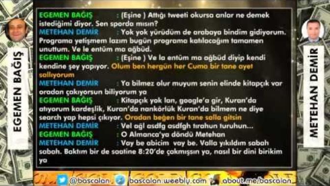 Egemen bağış Kuran ayetiyle dalga geçti mi?