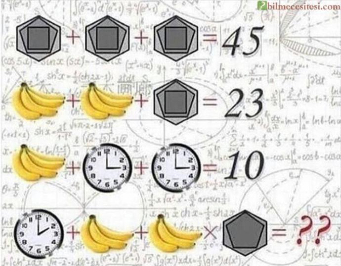 İşlemin sonucu kaçtır?