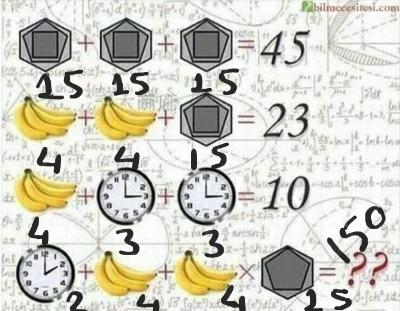 İşlemin sonucu kaçtır?