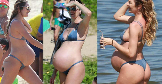Güney Afrikalı model Candice Swanepoel doğurdu doğuracak! Hamile bir kadının bu şekilde bikini giymesini doğru buluyor musunuz?