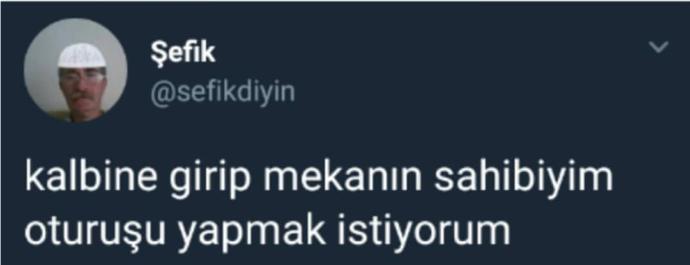 Kalbinize girip 