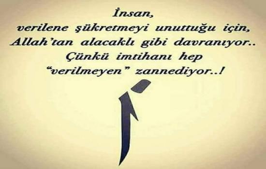 Herşeye rağmen şükretmeyi biliyor musunuz?