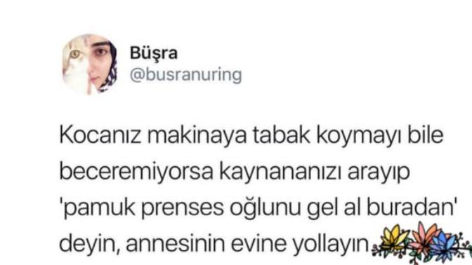 Ev işi yapmayan erkeği annesinin evine yollamalı mıyız?