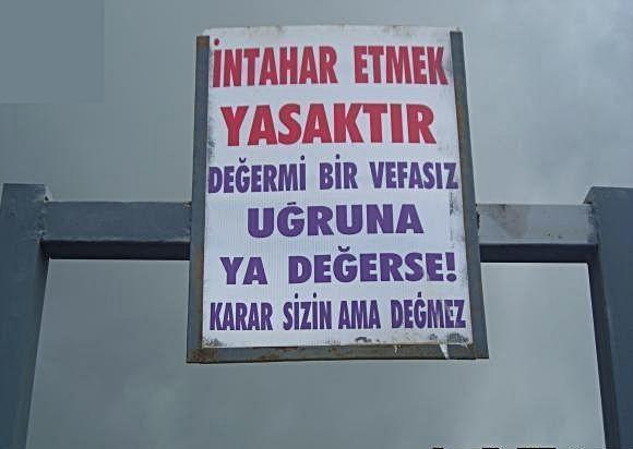 Golden Gate köprüsünde ki tabelaya ne yazmak isterdiniz?