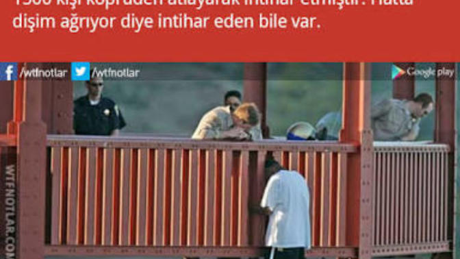 Golden Gate köprüsünde ki tabelaya ne yazmak isterdiniz?