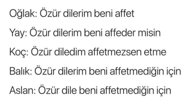 Özür dilemekten çekinir misiniz?