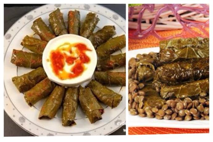Sizin evde yaprak sarma neyli yapılır? Mercimekli mi? Nohutlu mu? Baklalı mı? Yoksa kıymalı mı?
