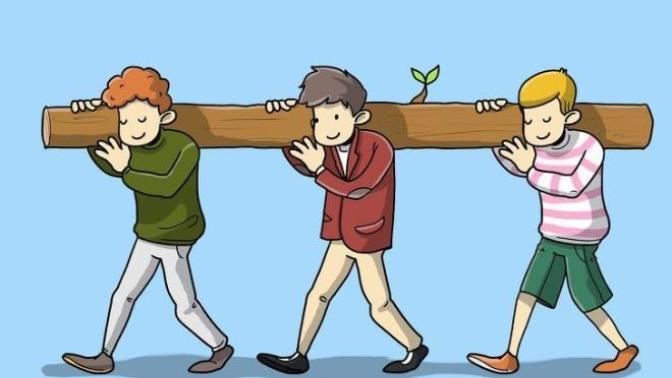 [Zeka Sorusu] Bir kütüğü taşıyan 3 kişiden hangisi en fazla ağırlığı yüklenmiştir?