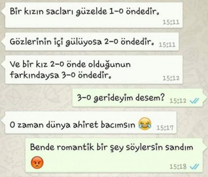 Saçları güzel kızlar gerçekten 1-0 önde mi?