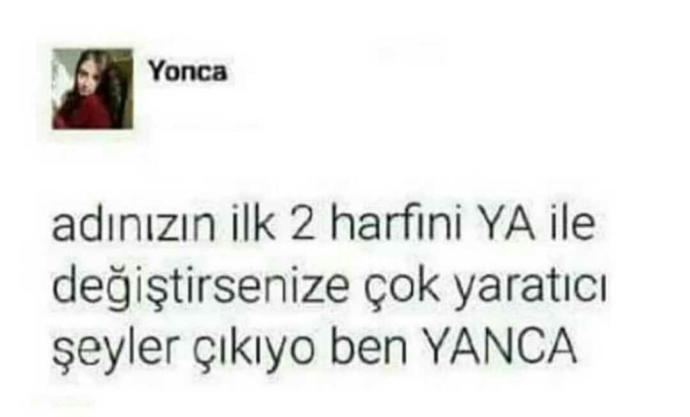 Adınızın İlk İki Harfini