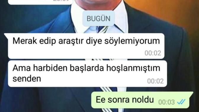 Bana senden hoşlandim ama Eyşan gibi olduğunu anlayınca tiksindim dedi ne demek bu?