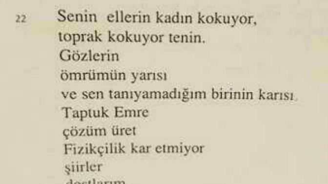 Muharrem incenin yasak aşk şeklindeki şiiri hakkında ne düşünüyorsunuz?