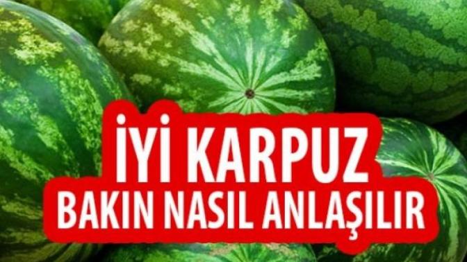 Karpuzun iyisini nasıl seçersiniz?