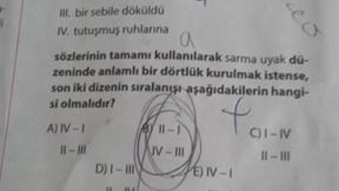 Edebiyatı iyi olan şu sorulara bakabilir mi?