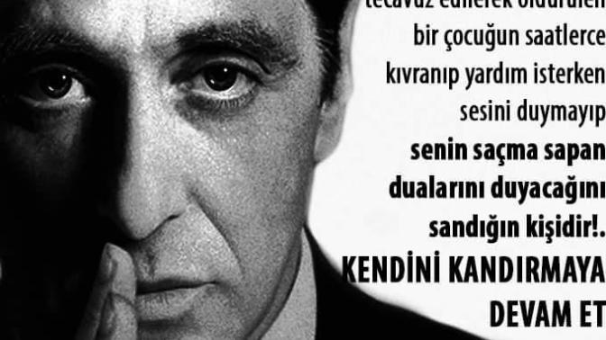 Al pacino'nun bu söyledikleri hakkında düşünceleriniz nedir?