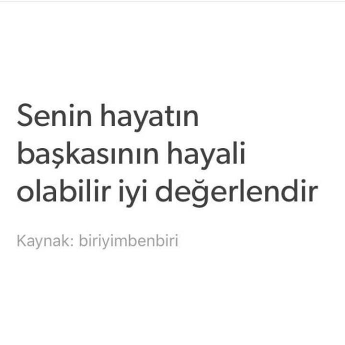 Sizin hayatınız bir başkasının hayali olabilir mi?