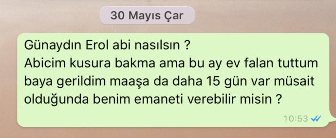 Birisine 500 TL borç verdim geri alamıyorum nasil alacam? yardim edin lütfen?