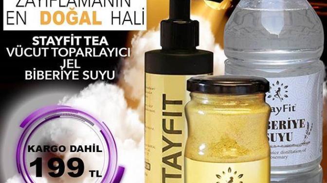 STAYFİT TEA + V. T. JEL + BİBERİYE SUYU adlı zayıflmaya yönelik ürün hakkında bilgi alabilir miyim acil?