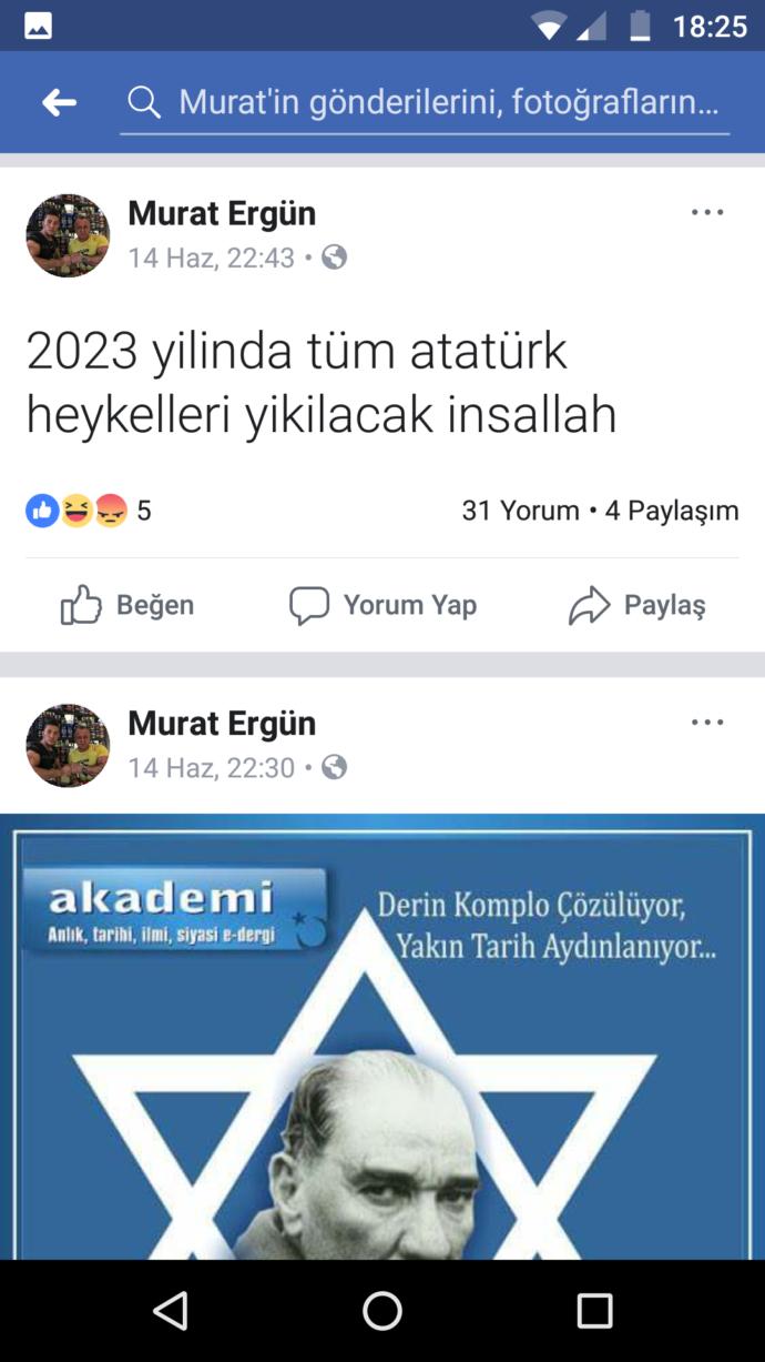 2023 yılında tüm Atatürk heykelleri yıkılacak diyen aktroll hakkında neler düşünüyorsunuz?
