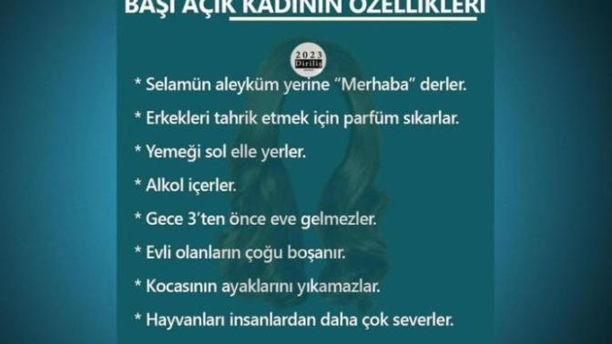 "Başı açık kadınlar"ın özellikleri nelerdir?
