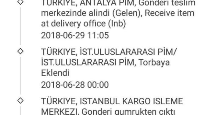 Aliexpress kargo takip?
